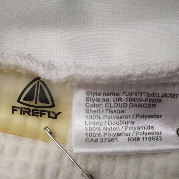 Firefly Dry Climate Ladies Off White Softshell Jacket with Drawstring Hood - Picture 4 of 15